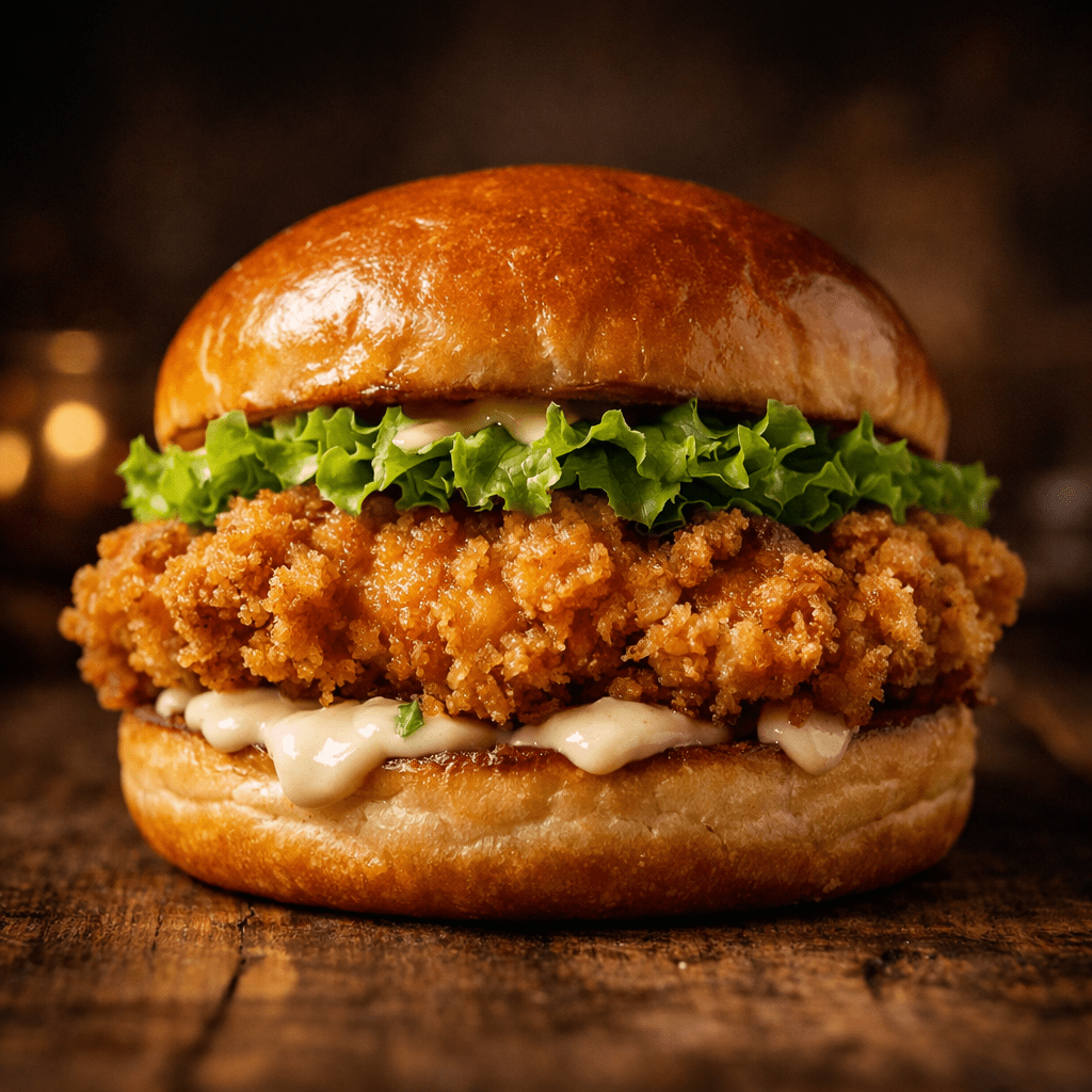 Hamburger di pollo croccante servito a Monselice